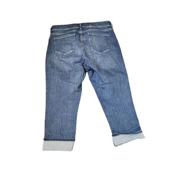 NYDJ Dayla Wide Cuff Capri Lift Tuck Technology Denim Womens Size 16 Blue - Picture 3 of 8